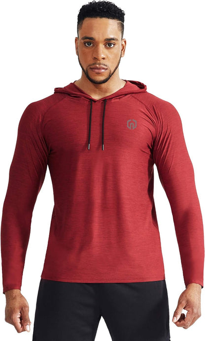 Men'S Dry Fit Athletic Workout Running Shirts Long Sleeve