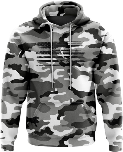 USA Sweatshirt Hoodie - American Flag Patriotic Jacket Sweater for Men or Women