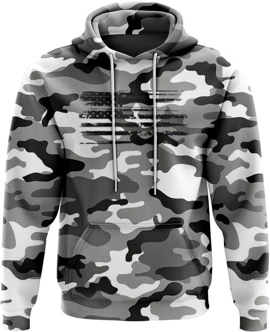 USA Sweatshirt Hoodie - American Flag Patriotic Jacket Sweater for Men or Women