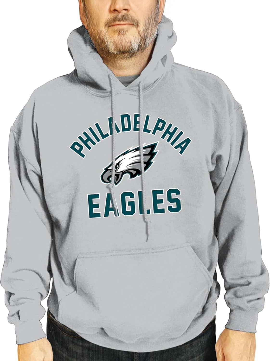 NFL Gameday Adult Hooded Sweatshirt, Pro Football Fleece Hoodie Pullover Sweatshirt